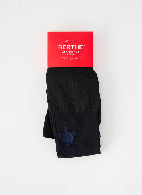 Collants imprimé fantaisie noir BERTHE AUX GRANDS PIEDS femme