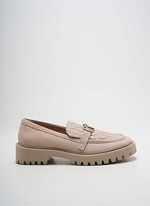 Mocassins nubuck talon plat jusqu'à 3cm rose LIU JO femme