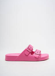 Mules/sabots matière lisse talon plat jusqu'à 3cm rose TANTÄ femme