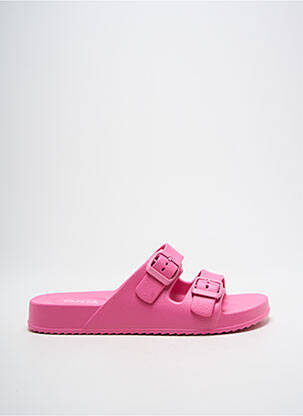 Mules/sabots matière lisse talon plat jusqu'à 3cm rose TANTÄ femme