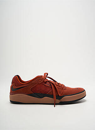 Baskets bout rond bout rond orange NIKE homme