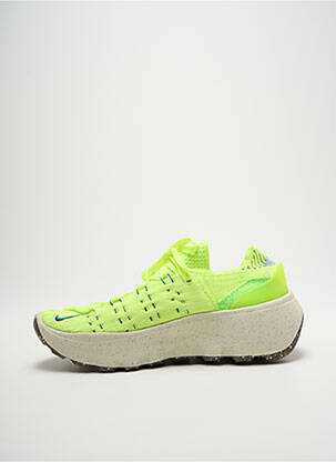 Baskets bout rond talon de 4 à 6cm jaune NIKE femme