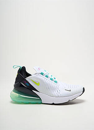 Baskets fermeture lacets bout rond blanc NIKE garcon