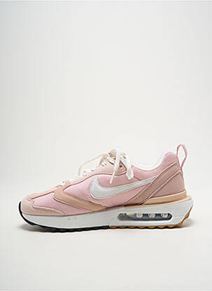 Baskets bout rond talon plat jusqu'à 3cm rose NIKE femme