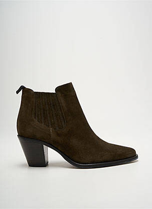 Bottines/boots bout pointu talon de 4 à 6cm vert MURATTI femme