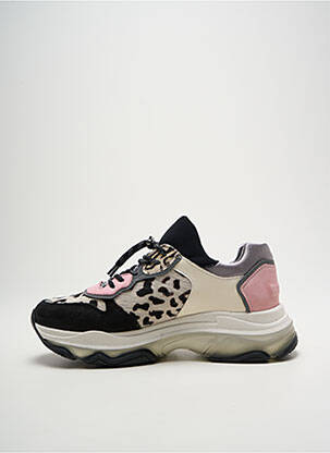 Baskets bout rond talon de 4 à 6cm rose BRONX femme