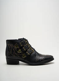 Bottines/boots matière lisse talon plat jusqu'à 3cm noir BRONX femme