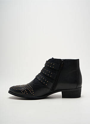 Bottines/boots matière lisse talon plat jusqu'à 3cm noir BRONX femme