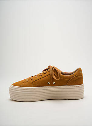 Baskets plateforme talon de 4 à 6cm orange NO NAME femme