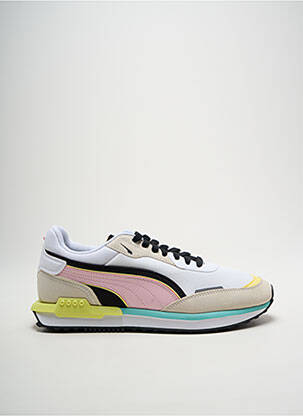 Baskets bout rond talon plat jusqu'à 3cm beige PUMA femme