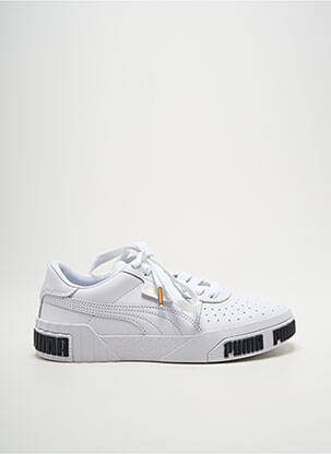 Baskets bout rond talon plat jusqu'à 3cm blanc PUMA femme