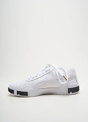 Baskets bout rond talon plat jusqu'à 3cm blanc PUMA femme