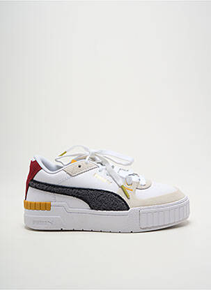 Baskets bout rond talon plat jusqu'à 3cm blanc PUMA femme