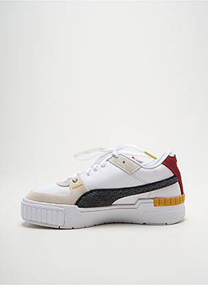 Baskets bout rond talon plat jusqu'à 3cm blanc PUMA femme