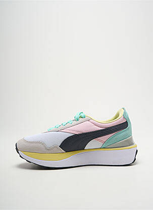 Baskets bout rond talon plat jusqu'à 3cm rose PUMA femme
