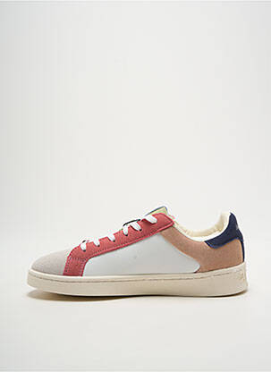 Baskets bout rond talon plat jusqu'à 3cm blanc PEPE JEANS femme