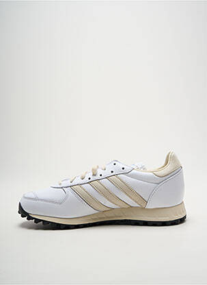 Baskets semelle amovible bout rond blanc ADIDAS homme