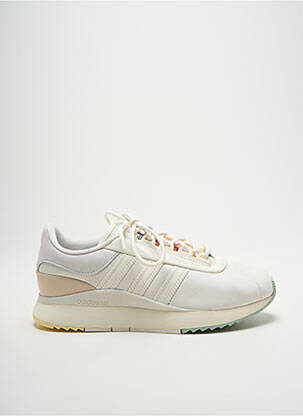 Baskets bout rond talon plat jusqu'à 3cm blanc ADIDAS femme