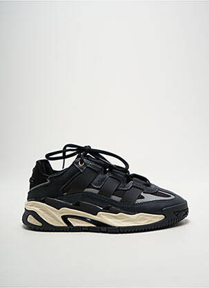 Baskets fermeture lacets bout rond noir ADIDAS garçon