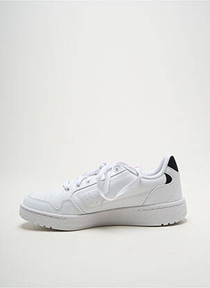 Baskets bout rond talon plat jusqu'à 3cm blanc ADIDAS femme