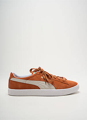Baskets nubuck bout rond orange PUMA homme