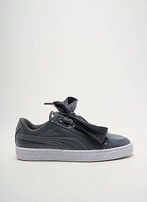 Baskets matière lisse talon plat jusqu'à 3cm gris PUMA femme