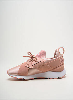 Baskets bout rond talon de 4 à 6cm rose PUMA femme