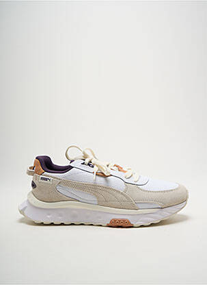 Baskets semelle amovible bout rond beige PUMA unisexe