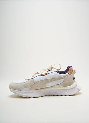Baskets semelle amovible bout rond beige PUMA unisexe