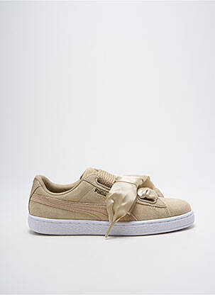 Baskets nubuck talon plat jusqu'à 3cm beige PUMA femme