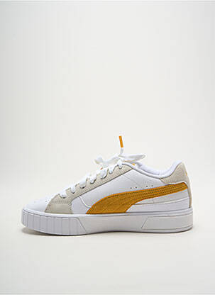 Baskets bout rond talon plat jusqu'à 3cm blanc PUMA femme