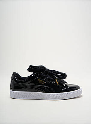 Baskets matière lisse talon plat jusqu'à 3cm noir PUMA femme