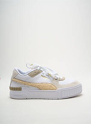 Baskets bout rond talon de 4 à 6cm blanc PUMA femme