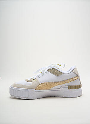 Baskets bout rond talon de 4 à 6cm blanc PUMA femme