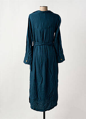 Robe mi-longue manches longues manches longues bleu TIFFOSI femme