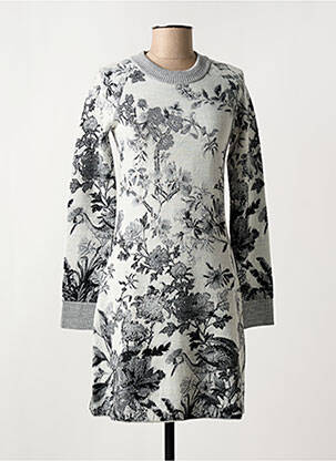 Robe pull coupe cintrée manches longues gris PAUL & JOE SISTER femme