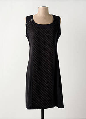 Robe mi-longue sans manche sans manche noir KATMAI femme