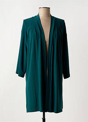 Gilet manches longues stretch vert PAZ TORRAS femme
