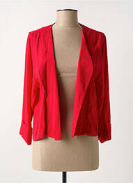 Veste casual coupe droite rouge GRIFFON femme