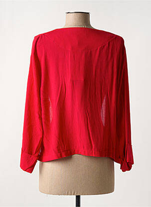 Veste casual coupe droite rouge GRIFFON femme