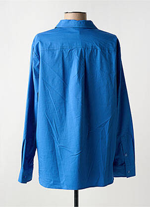 Chemisier coupe droite manches longues bleu OLSEN femme