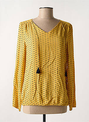 Blouse imprimé fantaisie manches longues jaune RABE femme