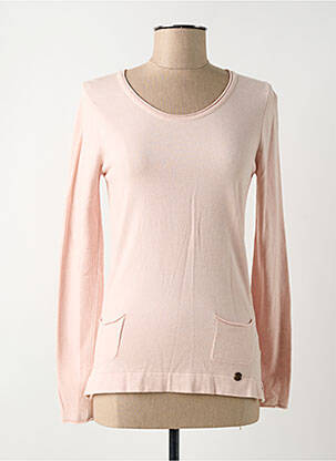 Pull coupe cintrée manches longues rose CONCRETO femme