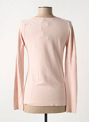 Pull coupe cintrée manches longues rose CONCRETO femme