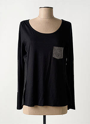 T-shirt manches longues manches longues noir THOMAS RABE femme