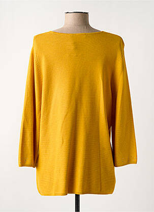 Pull coupe droite manches longues jaune RABE femme