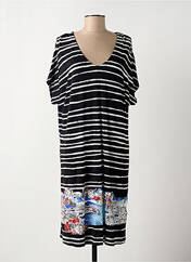 Robe mi-longue noir HAJO pour femme seconde vue