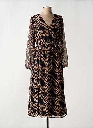 Robe mi-longue noir TIFFOSI pour femme