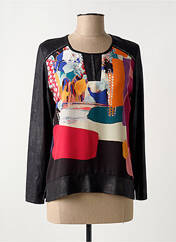 T-shirt noir FRANCE RIVOIRE pour femme seconde vue