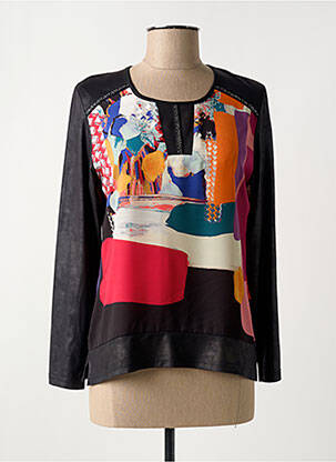 T-shirt noir FRANCE RIVOIRE femme